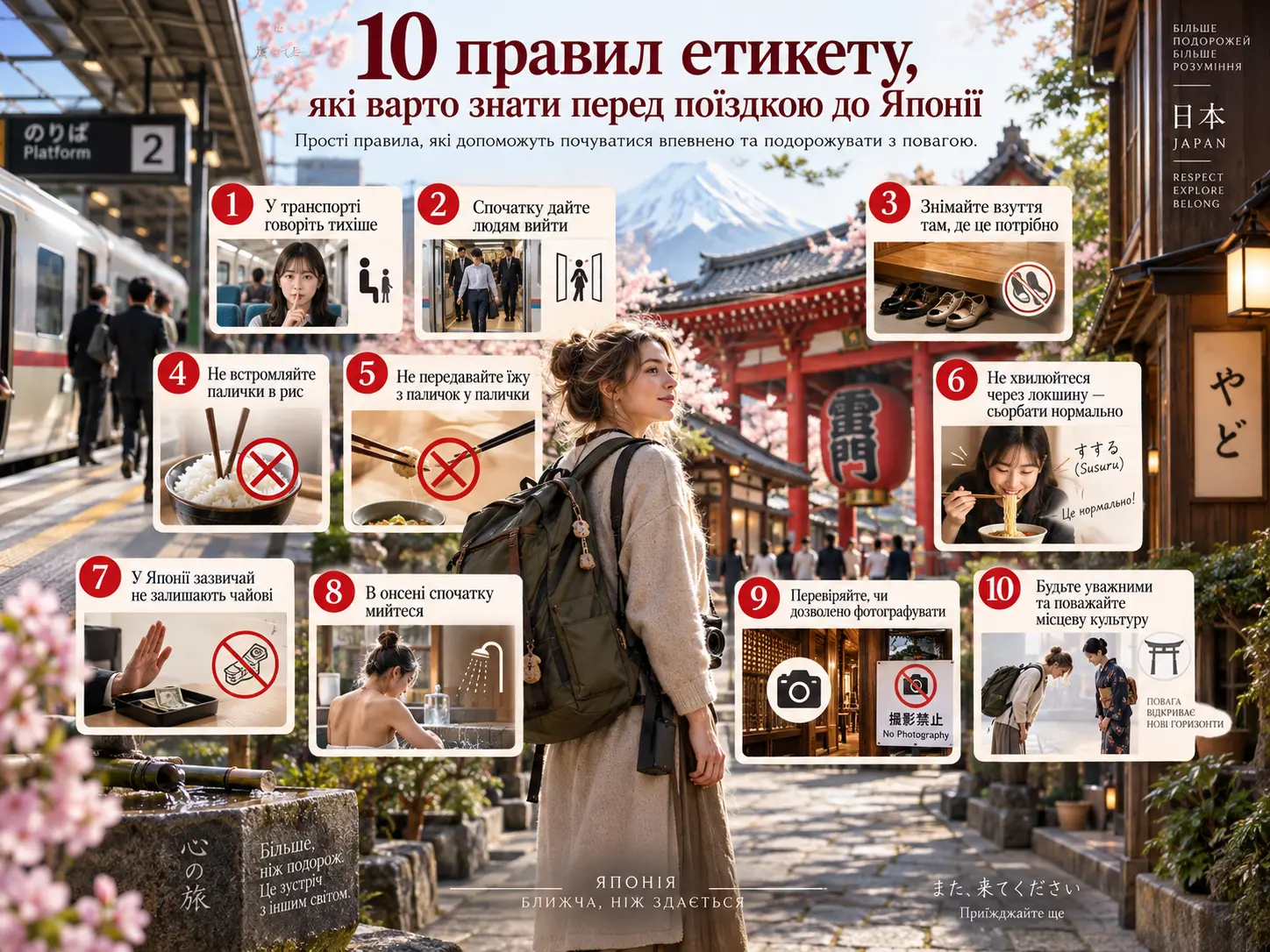 10 правил етикету, які варто знати перед поїздкою до Японії